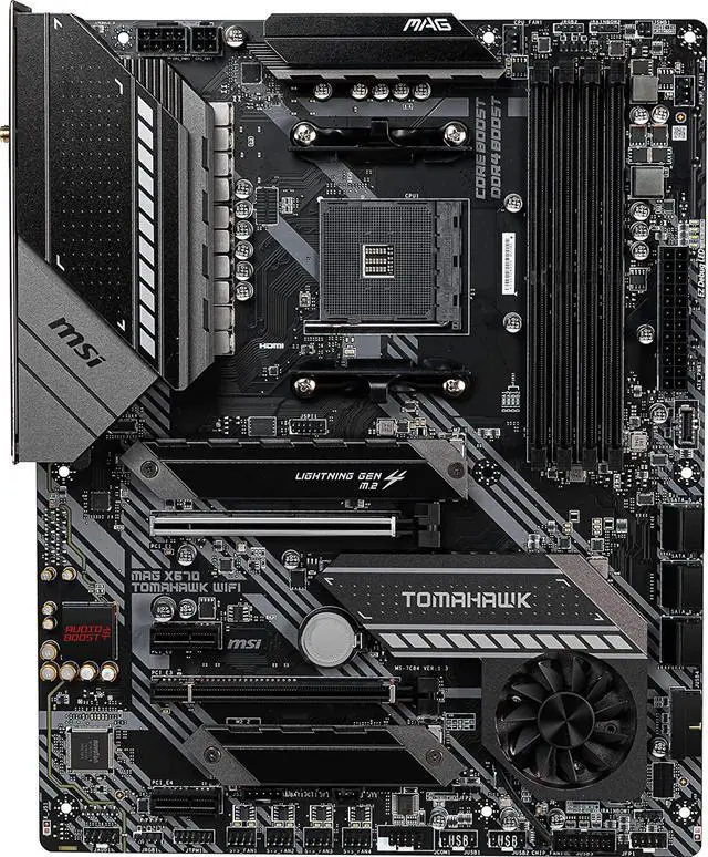 Alt view image 2 of 7 - MSI MAG X570 TOMAHAWK WIFI AM4 AMD X570 SATA 6Gb/s ATX AMD Motherboard