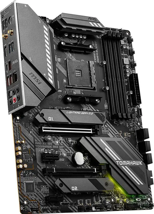 Alt view image 4 of 6 - MSI MAG X570S TOMAHAWK MAX WIFI AM4 AMD X570 SATA 6Gb/s USB 3.0 ATX AMD Motherboard