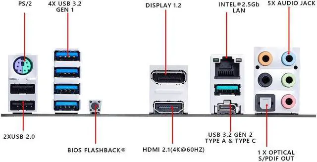 Alt view image 6 of 6 - ASUS TUF GAMING B550M-PLUS AM4 Micro ATX AMD Motherboard