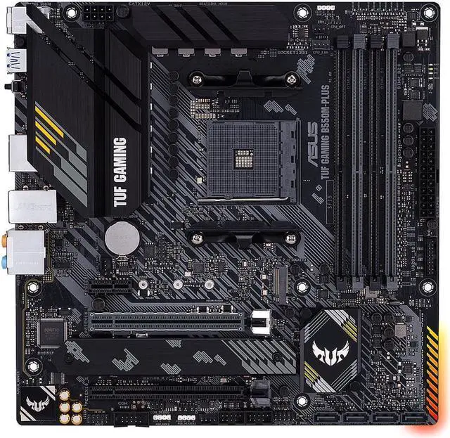 Alt view image 2 of 6 - ASUS TUF GAMING B550M-PLUS AM4 Micro ATX AMD Motherboard