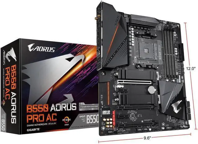 Refurbished: GIGABYTE B550 AORUS PRO AC AM4 AMD B550 ATX