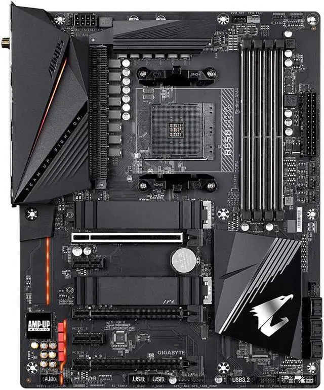 Alt view image 2 of 11 - GIGABYTE B550 AORUS PRO AC AM4 AMD B550 ATX Motherboard with Dual M.2, SATA 6Gb/s, USB 3.2 Gen 2, Intel 802.11ac, 2.5 GbE LAN, PCIe 4.0