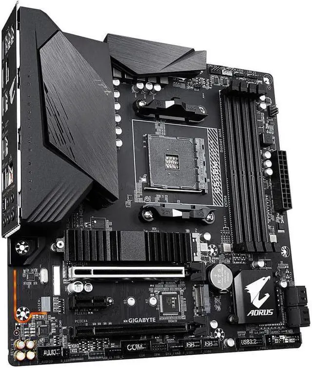Alt view image 5 of 7 - GIGABYTE B550M AORUS PRO AM4 AMD B550 Micro-ATX Motherboard with Dual M.2, SATA 6Gb/s, USB 3.2 Gen 2, PCIe 4.0