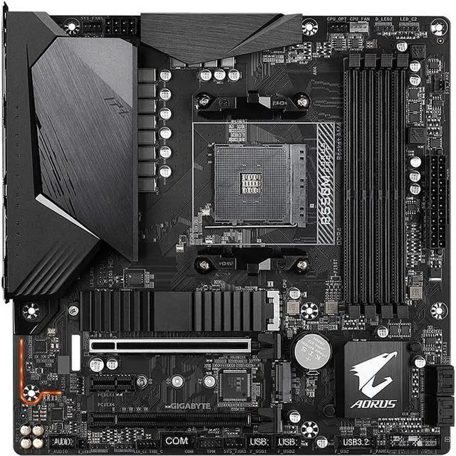 Alt view image 2 of 7 - GIGABYTE B550M AORUS PRO-P AM4 AMD B550 SATA 6Gb/s USB 3.0 Micro ATX AMD Motherboard
