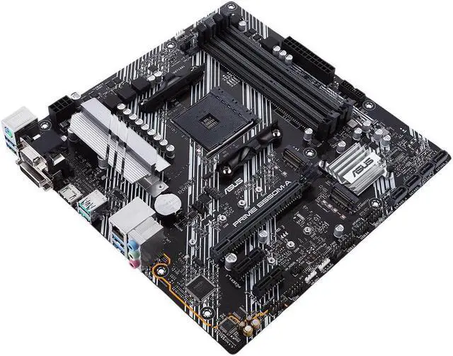 Alt view image 5 of 12 - ASUS Prime B550M-A/CSM AMD AM4 (3rd Gen Ryzen) microATX Commercial Motherboard (PCIe 4.0, ECC Memory, 1Gb LAN, HDMI 2.1/D-Sub, 4K@60HZ, TPM, ASUS Control Center Express)
