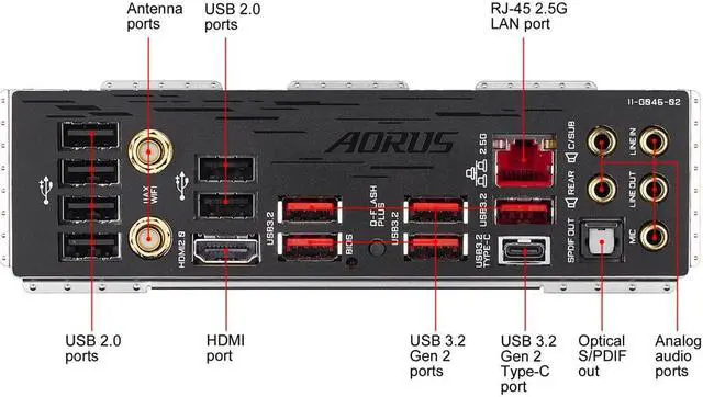 Alt view image 6 of 12 - GIGABYTE B550 AORUS MASTER AM4 AMD B550 ATX Motherboard with Triple M.2, SATA 6Gb/s, USB 3.2 Gen 2, WIFI 6, 2.5 GbE LAN, PCIe 4.0