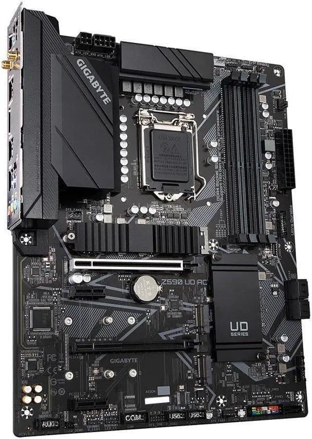 Alt view image 4 of 6 - GIGABYTE Z590 UD AC LGA 1200 Intel Z590 ATX Motherboard with Triple M.2, PCIe 4.0, USB 3.2 Gen 2, Intel Wireless-AC, 2.5GbE LAN