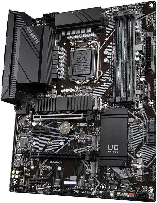 Alt view image 4 of 6 - GIGABYTE Z590 UD LGA 1200 Intel Z590 ATX Motherboard with Triple M.2, PCIe 4.0, USB 3.2 Gen 2, 2.5GbE LAN