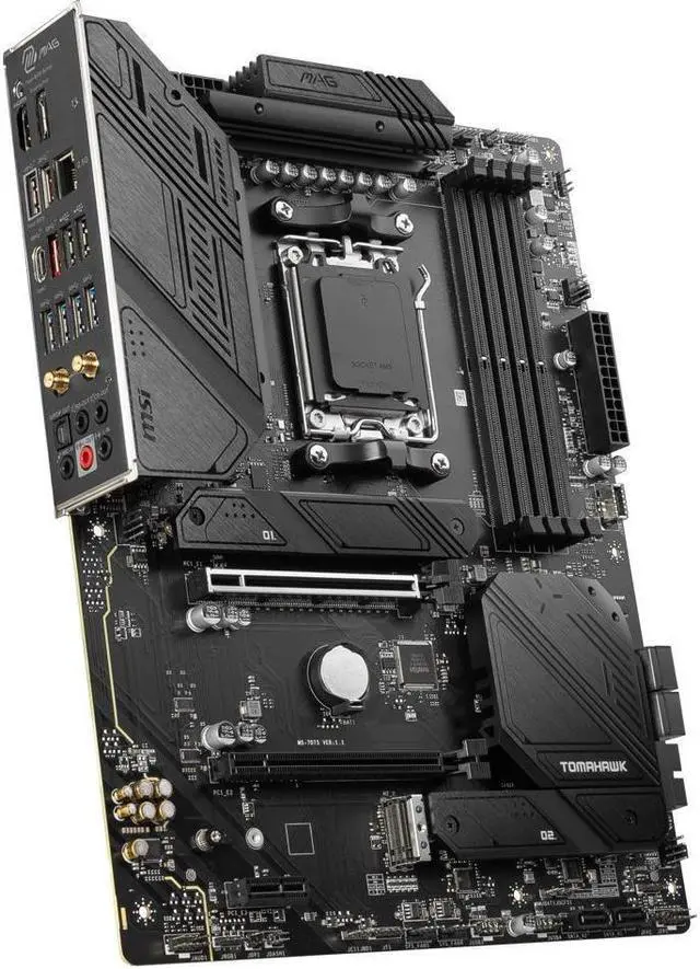Alt view image 5 of 8 - MSI MAG B650 TOMAHAWK WIFI AM5 AMD B650 SATA 6Gb/s DDR5 Ryzen 7000 ATX Motherboard