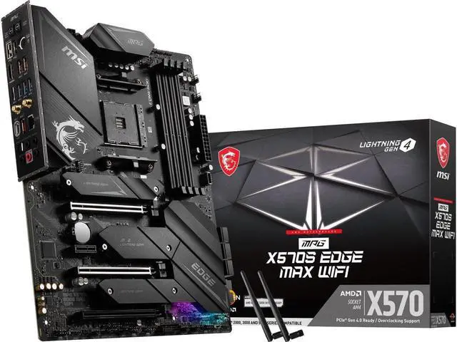 Main image of MSI MPG X570S EDGE MAX WIFI AM4 AMD X570 SATA 6Gb/s USB 3.0 ATX AMD Motherboard
