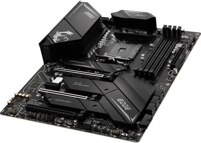 Alt view image 3 of 6 - MSI MPG X570S EDGE MAX WIFI AM4 AMD X570 SATA 6Gb/s USB 3.0 ATX AMD Motherboard