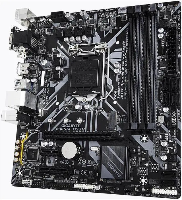 Alt view image 4 of 10 - GIGABYTE B365M DS3H LGA 1151 (300 Series) Intel B365 SATA 6Gb/s Micro ATX Intel Motherboard