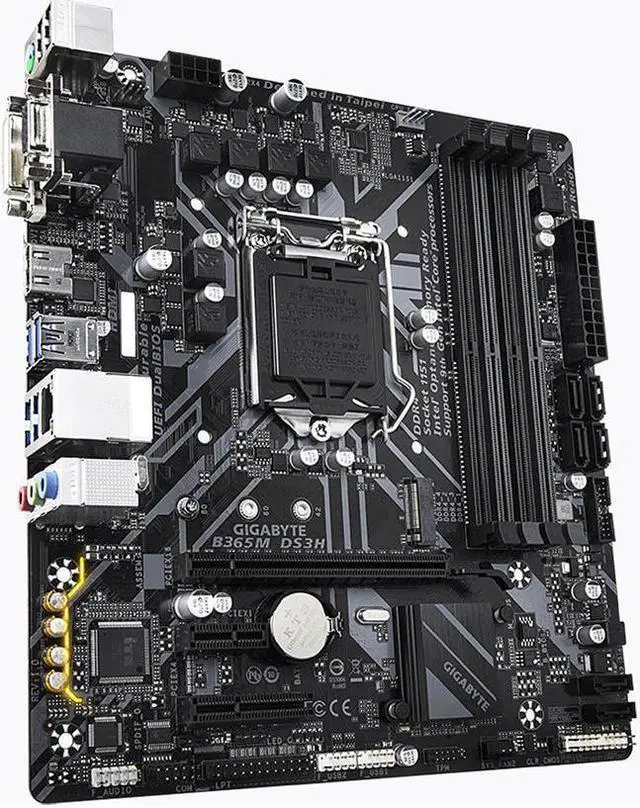 Alt view image 5 of 10 - GIGABYTE B365M DS3H LGA 1151 (300 Series) Intel B365 SATA 6Gb/s Micro ATX Intel Motherboard