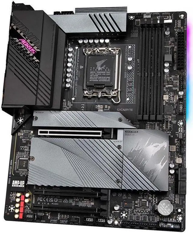 Alt view image 3 of 5 - GIGABYTE B660 AORUS MASTER DDR4 B660 Intel LGA 1700 ATX Motherboard with DDR4, Triple M.2, PCIe 4.0, USB 3.2 Gen2 Type-C, WIFI 6 802.11ax, Intel 2.5GbE LAN