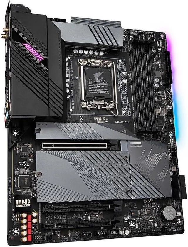 Alt view image 4 of 5 - GIGABYTE B660 AORUS MASTER DDR4 B660 Intel LGA 1700 ATX Motherboard with DDR4, Triple M.2, PCIe 4.0, USB 3.2 Gen2 Type-C, WIFI 6 802.11ax, Intel 2.5GbE LAN