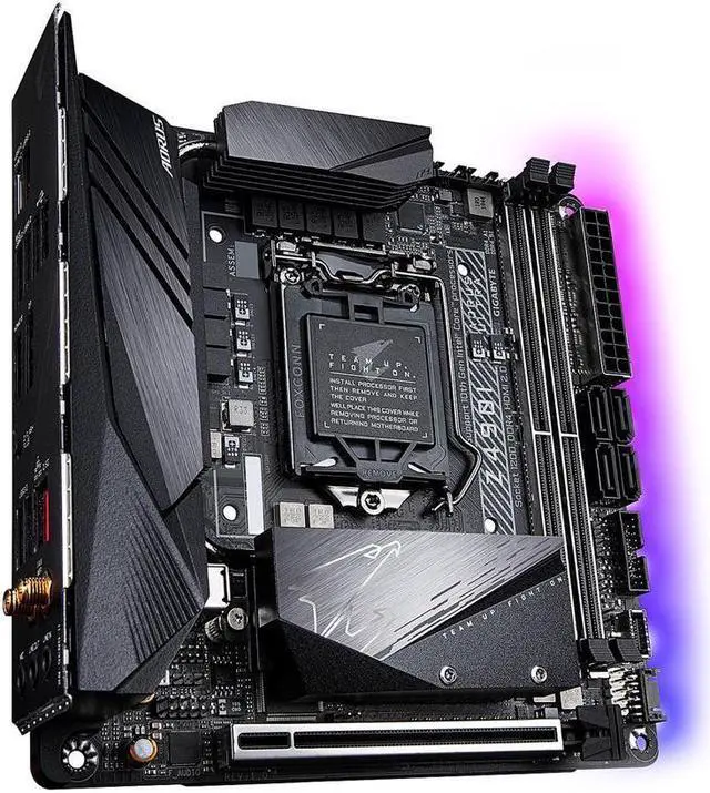 Alt view image 4 of 6 - GIGABYTE Z490I AORUS ULTRA LGA 1200 Intel Z490 Mini-ITX Motherboard with Dual M.2, SATA 6Gb/s, USB 3.2 Gen 2, WIFI 6, 2.5 GbE LAN