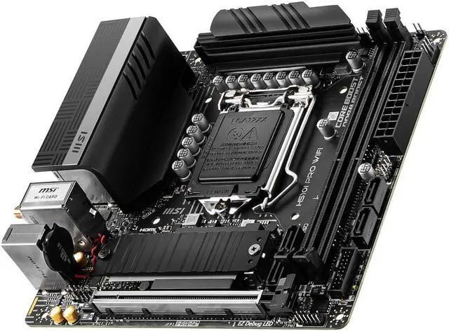 Alt view image 4 of 6 - MSI H510I PRO WIFI LGA 1200 Intel H510 SATA 6Gb/s Mini ITX Intel Motherboard