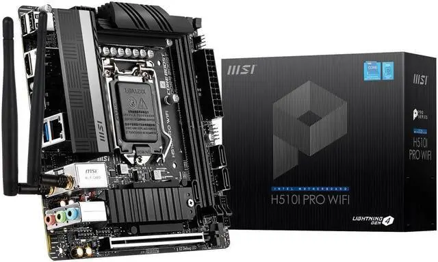 Main image of MSI H510I PRO WIFI LGA 1200 Intel H510 SATA 6Gb/s Mini ITX Intel Motherboard