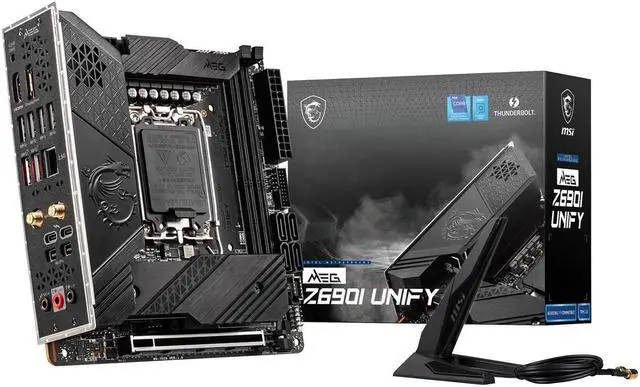 Main image of MSI MEG Z690I UNIFY DDR5 LGA 1700 Intel Z690 SATA 6Gb/s Mini ITX Intel Motherboard