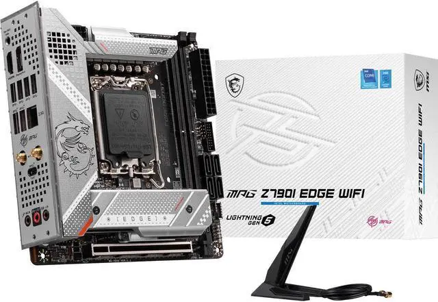 Main image of MSI MPG Z790I EDGE WIFI LGA 1700 Intel Z790 SATA 6Gb/s DDR5 Mini ITX Motherboard