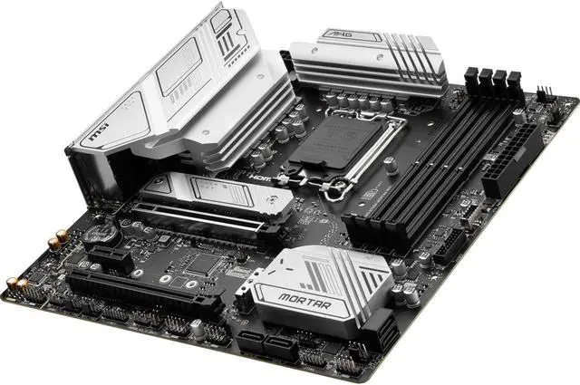 Alt view image 2 of 3 - MSI MAG B760M MORTAR WIFI LGA 1700 (Intel12th&13th Gen) SATA 6Gb/s Micro ATX Motherboard (PCIe 5.0, DDR5,2xM.2 Slots,WiFi 6,Intel ® 2.5Gb LAN)