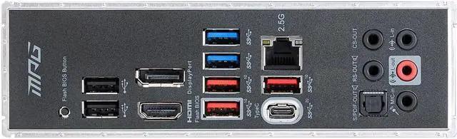 Alt view image 6 of 7 - MSI MPG Z590 GAMING PLUS LGA 1200 Intel Z590 SATA 6Gb/s ATX Intel Motherboard