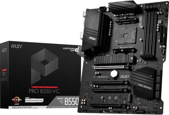 Main image of MSI PRO PRO B550-VC AM4 AMD B550 SATA 6Gb/s ATX AMD Motherboard