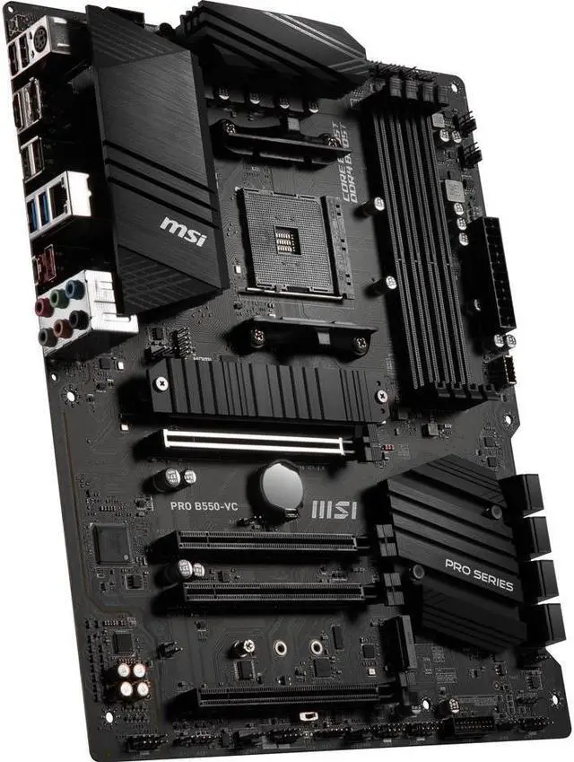 Alt view image 5 of 12 - MSI PRO PRO B550-VC AM4 AMD B550 SATA 6Gb/s ATX AMD Motherboard
