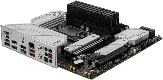 Alt view image 6 of 7 - MSI MAG B660M MORTAR WIFI DDR4 LGA 1700 Intel B660 SATA 6Gb/s Micro ATX Intel Motherboard