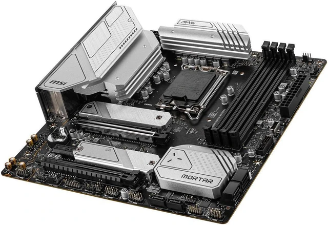Alt view image 5 of 7 - MSI MAG B660M MORTAR WIFI DDR4 LGA 1700 Intel B660 SATA 6Gb/s Micro ATX Intel Motherboard