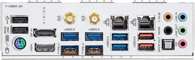 Alt view image 5 of 7 - GIGABYTE B550 VISION D AM4 AMD B550 ATX Motherboard with Dual M.2, SATA 6Gb/s, USB 3.2 Type-C with Thunderbolt 3, WIFI 6, Dual Intel GbE LAN, PCIe 4.0