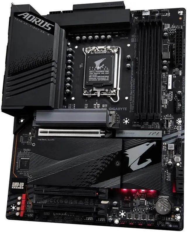 Alt view image 4 of 5 - GIGABYTE Z790 AORUS ELITE AX DDR4 LGA 1700 Intel Z790 ATX Motherboard with DDR4, Quad M.2, PCIe 5..0, USB 3.2 Gen2X2 Type-C, Intel Wi-Fi 6E, 2.5GbE LAN, Q-Flash Plus, EZ-Latch Plus