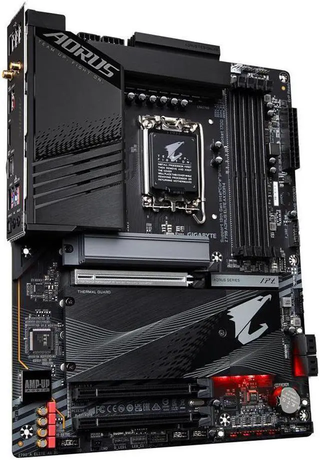 Alt view image 2 of 5 - GIGABYTE Z790 AORUS ELITE AX DDR4 LGA 1700 Intel Z790 ATX Motherboard with DDR4, Quad M.2, PCIe 5..0, USB 3.2 Gen2X2 Type-C, Intel Wi-Fi 6E, 2.5GbE LAN, Q-Flash Plus, EZ-Latch Plus