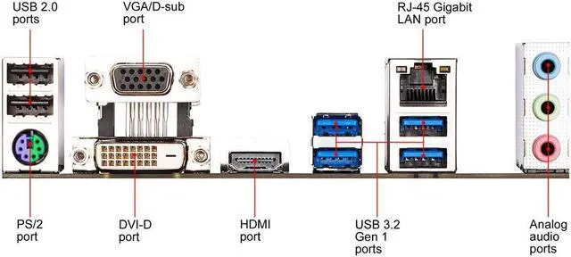Alt view image 6 of 6 - GIGABYTE B460M DS3H LGA 1200 Intel B460 Micro-ATX Motherboard with M.2, SATA 6Gb/s, USB 3.2 Gen 1