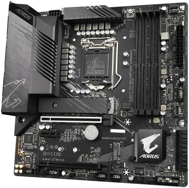 Alt view image 3 of 6 - GIGABYTE B560M AORUS PRO LGA 1200 Micro ATX Intel Motherboard