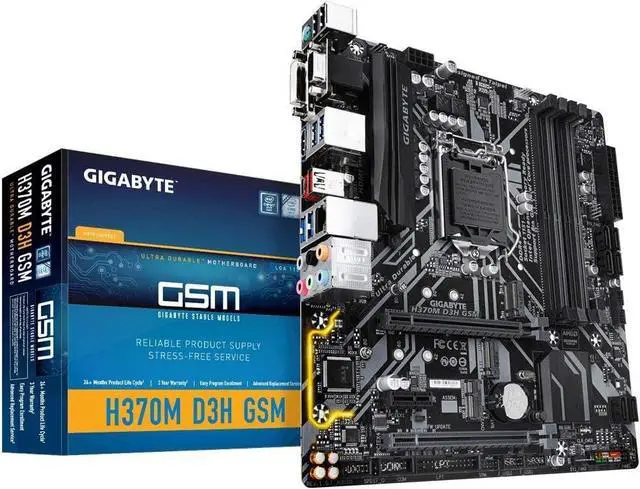 GIGABYTE H370M D3H M-ATX マザーボード [Intel H370チップセット搭載] MB4344 Amazon.com: GIGABYTE H370M D3H (LGA1151/Intel/Micro ATX/2