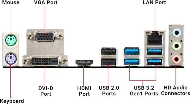 Alt view image 5 of 9 - MSI B450M PRO-M2 MAX AM4 AMD B450 USB3.2 Gen1 MicroATX Motherboard
