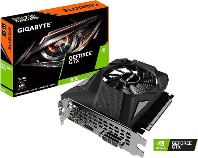 Main image of GIGABYTE GeForce GTX 1650 4GB GDDR6 PCI Express 3.0 x16 Video Card GV-N1656OC-4GD rev. 2.0