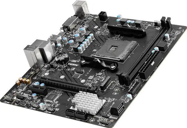 Alt view image 5 of 10 - MSI B450M-A PRO MAX II AM4 AMD B450 SATA 6Gb/s Micro ATX Motherboard