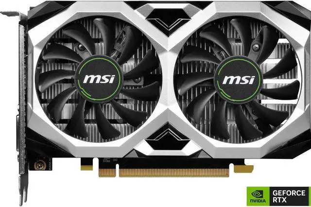 Alt view image 2 of 8 - MSI Ventus GeForce GTX 1650 4GB GDDR6 PCI Express 3.0 x16 ATX Video Card GTX 1650 D6 Ventus XS OCV3