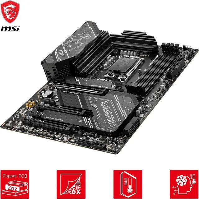 Alt view image 3 of 5 - MSI Z790 GAMING PRO WIFI LGA 1700 SATA 6Gb/s DDR5 ATX (280) Motherboards - Intel