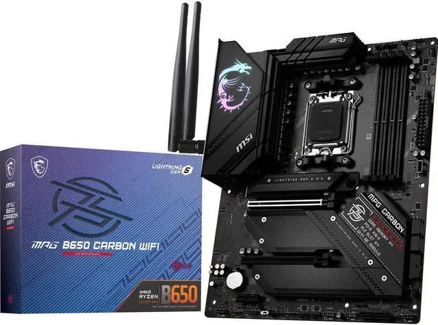 Refurbished: MSI MPG B650 CARBON WIFI AM5 AMD B650 SATA 6Gb/s DDR5