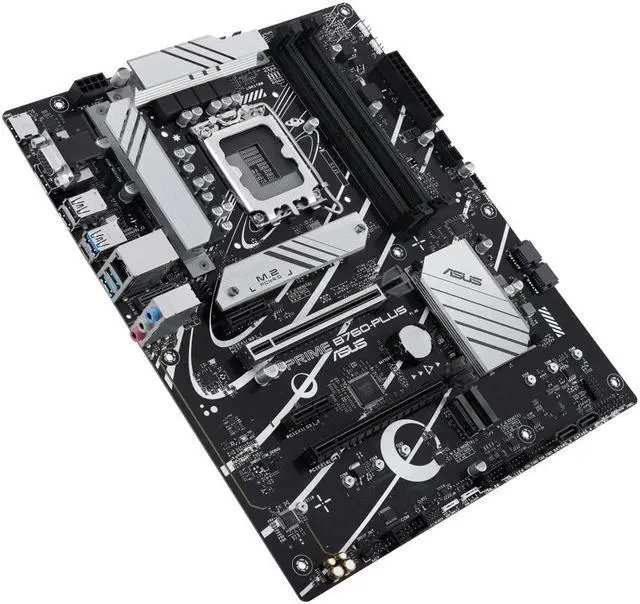 Alt view image 4 of 8 - ASUS Prime B760-PLUS Intel B760(13th and 12th Gen) LGA 1700 ATX motherboard with PCIe 5.0, DDR5, 3x PCIe 4.0 M.2 slots, Realtek 2.5Gb Ethernet, DisplayPort, VGA, HDMI, SATA 6 Gbps,