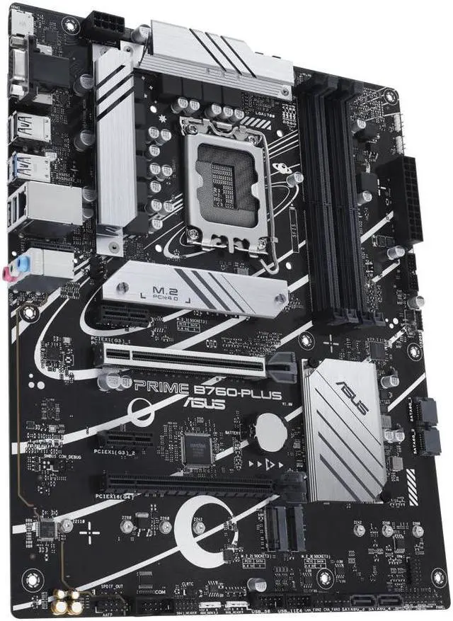 Alt view image 3 of 8 - ASUS Prime B760-PLUS Intel B760(13th and 12th Gen) LGA 1700 ATX motherboard with PCIe 5.0, DDR5, 3x PCIe 4.0 M.2 slots, Realtek 2.5Gb Ethernet, DisplayPort, VGA, HDMI, SATA 6 Gbps,