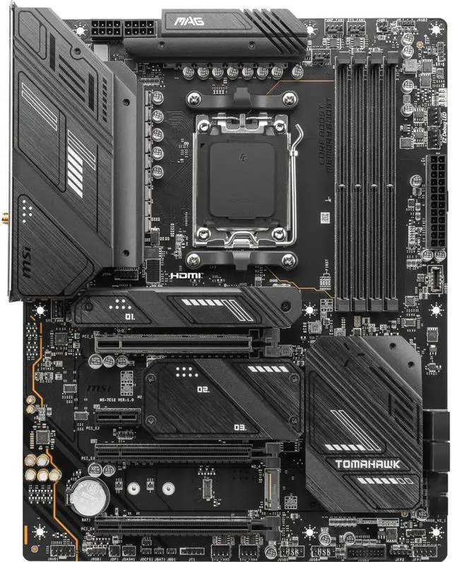 Alt view image 2 of 10 - MSI MAG X670E TOMAHAWK WIFI AM5 AMD X670E SATA 6Gb/s ATX Motherboard