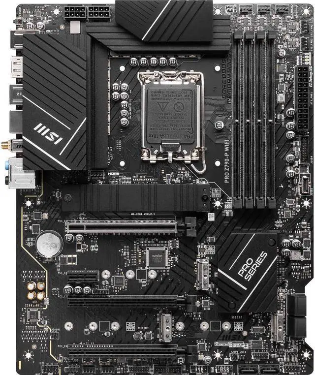Alt view image 2 of 4 - MSI PRO Z790-P WIFI LGA 1700 Intel Z790 SATA 6Gb/s DDR5 ATX Motherboard