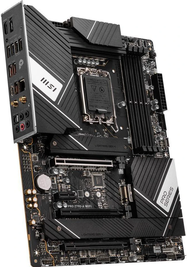 Alt view image 4 of 5 - MSI PRO Z790-A WIFI LGA 1700 Intel Z790 SATA 6Gb/s DDR5 ATX Motherboard