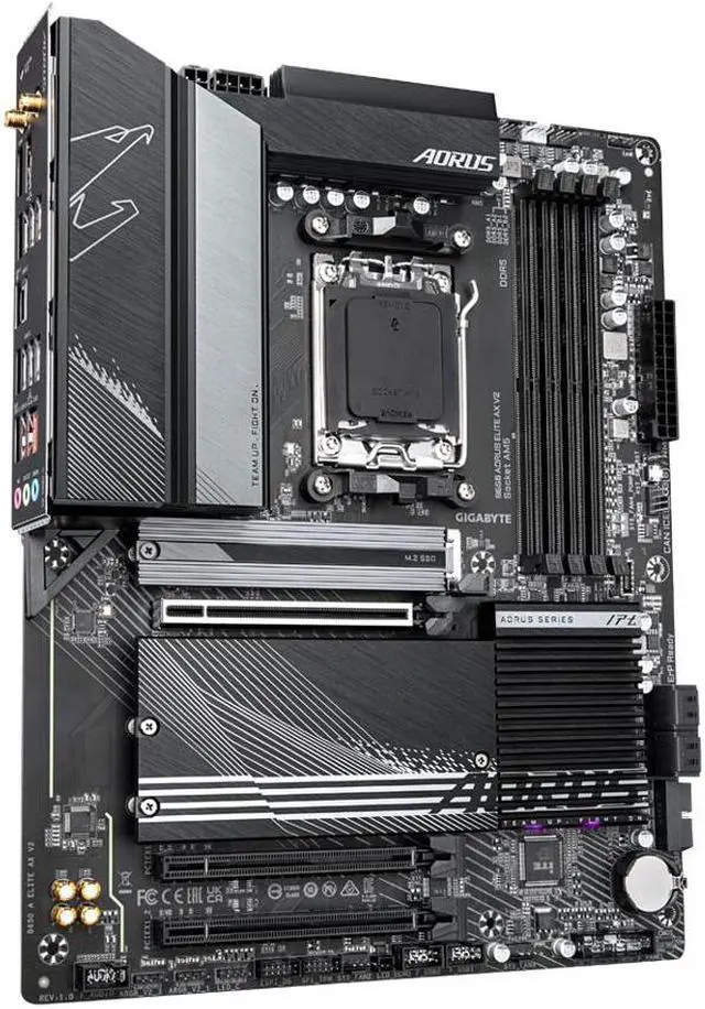 Alt view image 3 of 8 - GIGABYTE B650 AORUS ELITE AX V2 AM5 LGA 1718 AMD B650 ATX Motherboard, DDR5, Triple M.2, PCIe 5.0, USB 3.2 Gen2X2 Type-C, WiFi 6E, 2.5GbE LAN, Q-Flash Plus, EZ-Latch