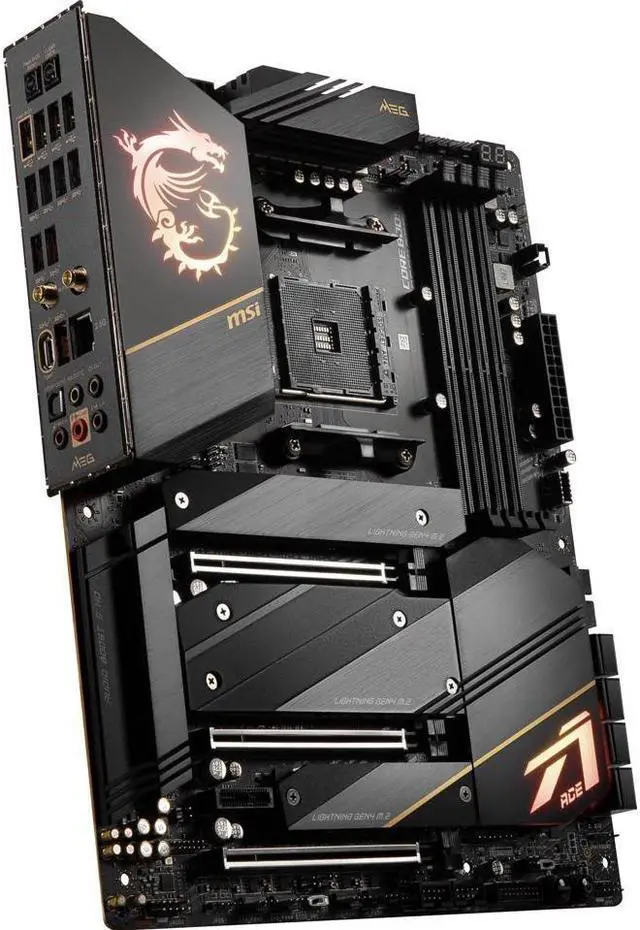 Alt view image 3 of 5 - MSI MEG X570S ACE MAX AM4 AMD X570 SATA 6Gb/s USB 3.0 ATX AMD Motherboard