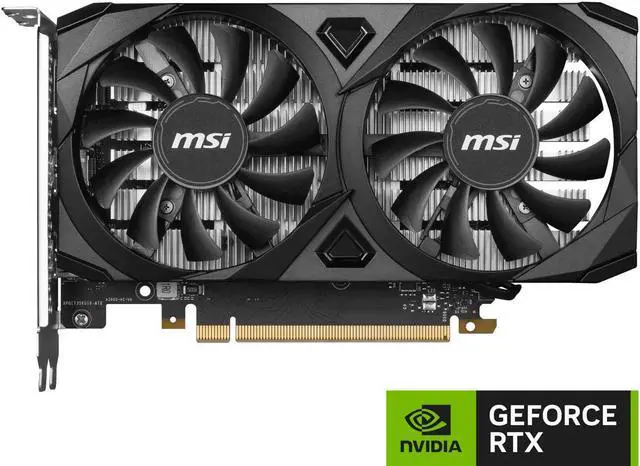 Alt view image 2 of 4 - MSI Ventus GeForce RTX 3050 6GB GDDR6 PCI Express 4.0 x8 ATX Video Card RTX 3050 VENTUS 2X 6G OC